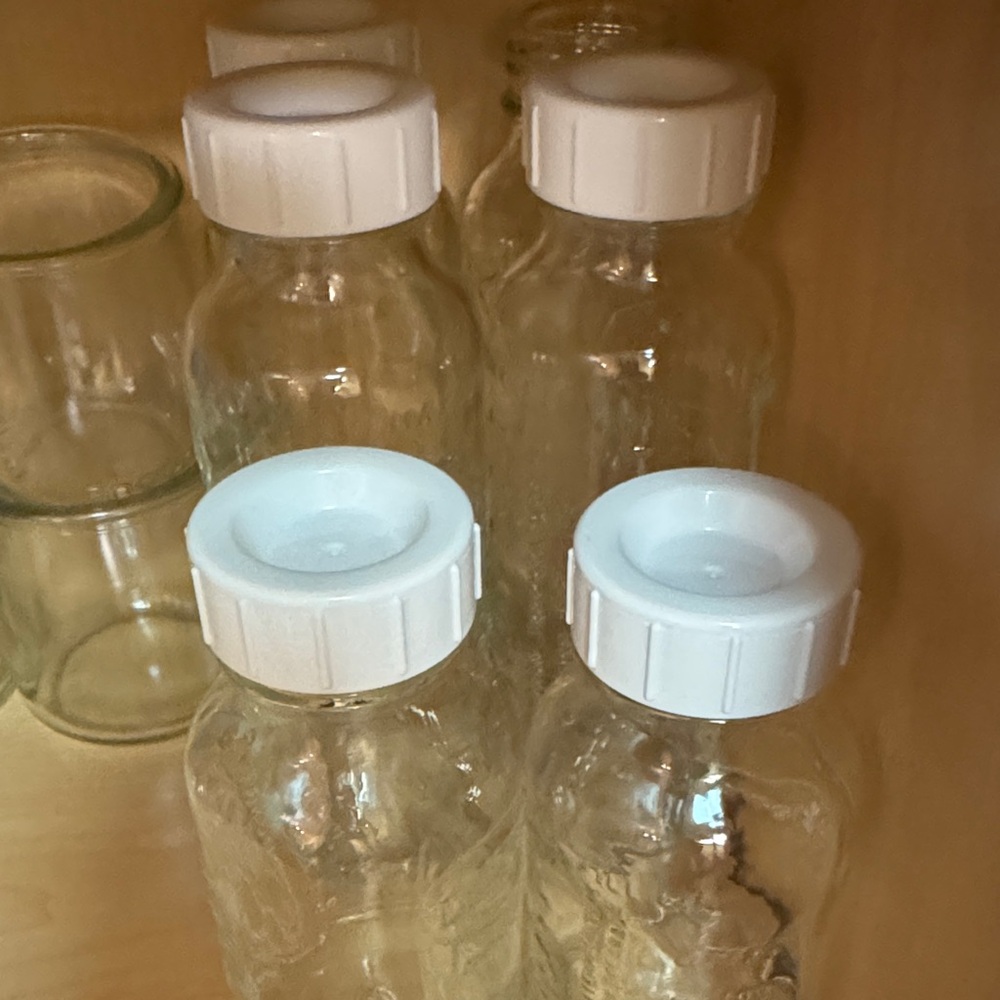 Dr Brown Glass Bottles Narrow 4oz  8oz. 8 bottles total - Picture 2 of 6